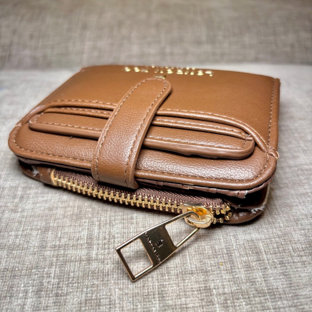London Fog Zip Around Wallet for Women Café - Picture 4 of 11